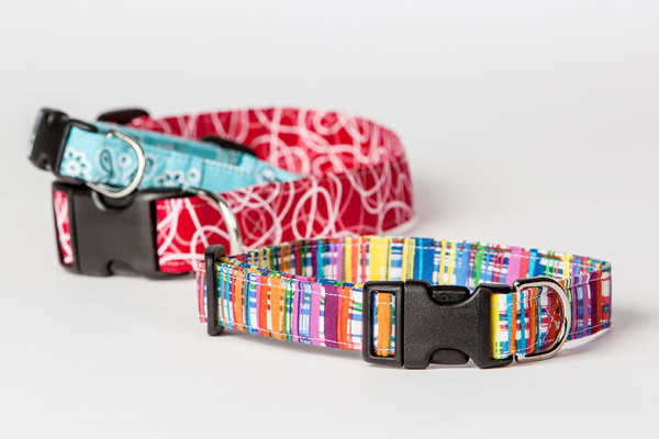 Colorful handmade collars